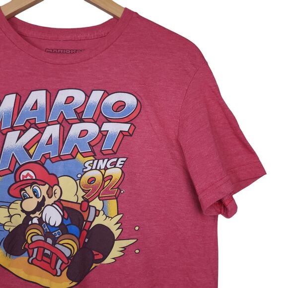 Super Mario Kart Men's Since 92' Graphic Short Sleeve T-Shirt Size Medium Red - Picture 6 of 13